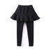 Little Princess High Waist Skirt Leggings Leggings Little Palace Store Black 90cm / 1T-2T